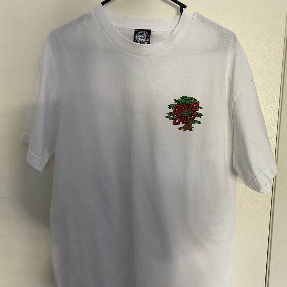 men’s santa cruz white tee